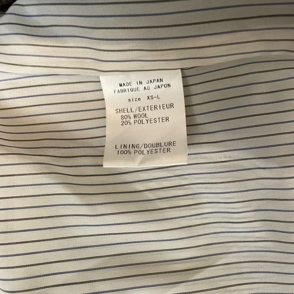 Gryphon New York Olive Shrunken Wool Pea Coat Double Breasted Size XS - Picture 12 of 12